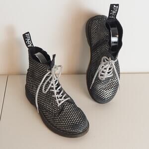 Dr. Martens‎ Kids 1460 Junior Lace Up Boots Black Cosmic Stars Size 3 Air Wair